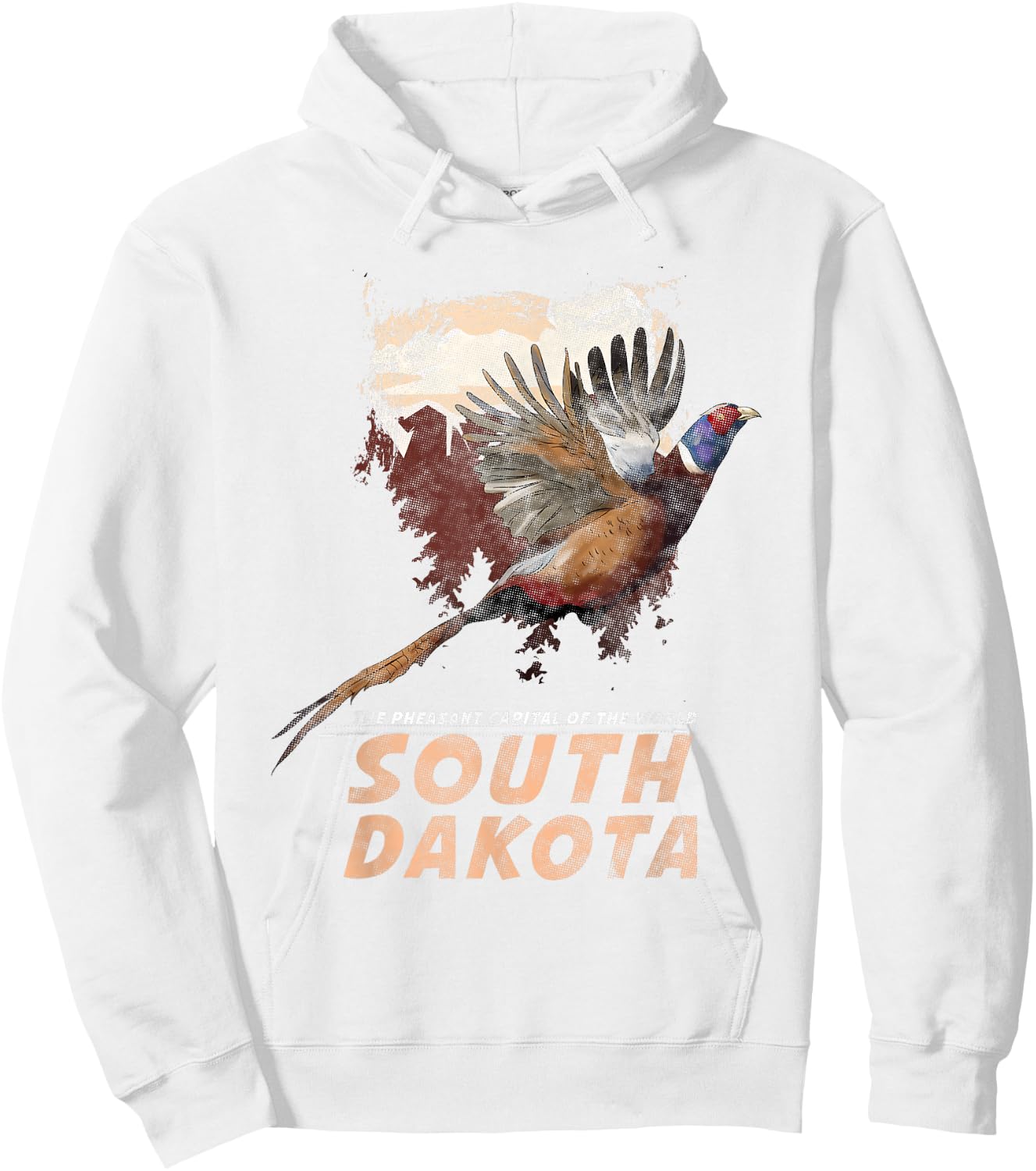 Pheasant Hunting t Upland Midwest outdoorsmen Hoodie - Hoodie | White