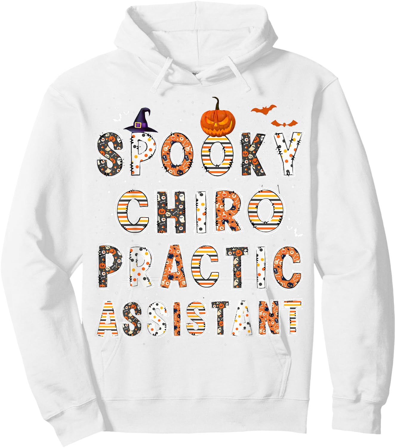 Spooky Chiropractic Assistant Halloween Costume 2023 Hoodie - Hoodie | White