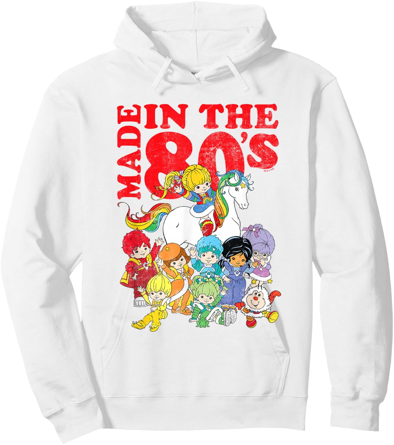 Rainbow Brite Made in The 80's Distressed Group Shot Hoodie - Hoodie | White