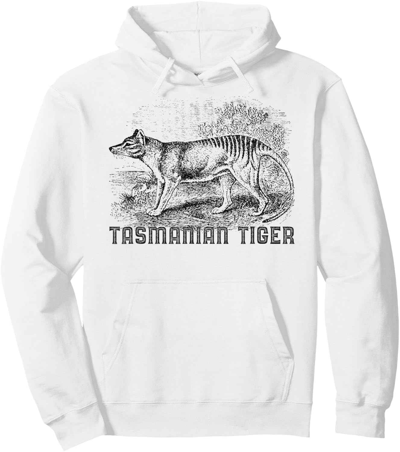 Tasmanian Wolf Tiger Thylacine Australian Extinction Gift Hoodie - Hoodie | White