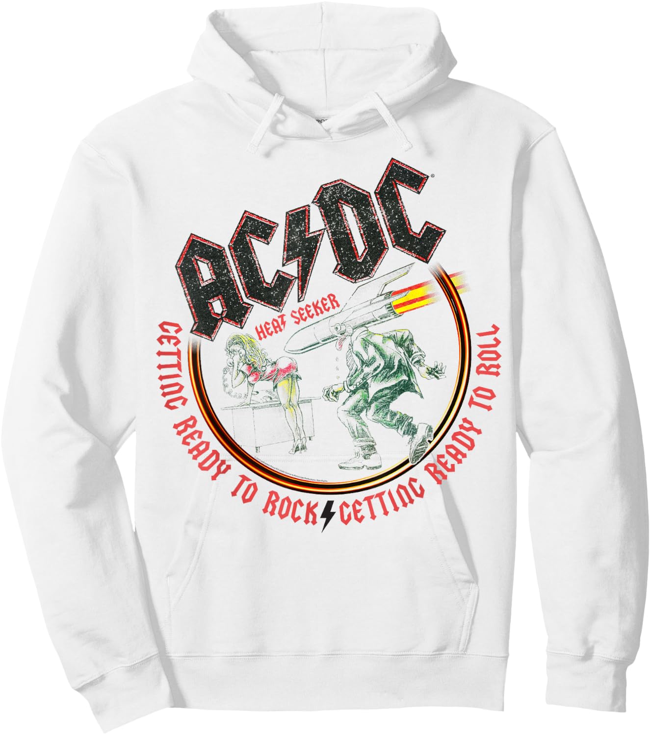 AC/DC - Getting Ready to Rock Hoodie - Hoodie | White