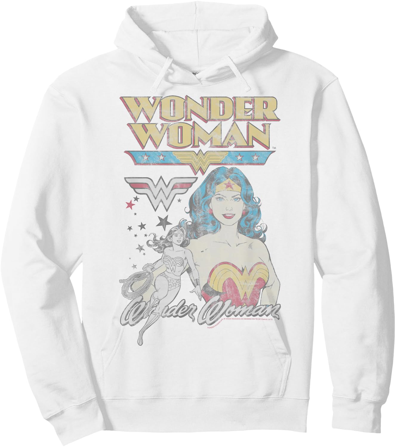 DC Comics Wonder Woman Vintage Small Hoodie - Hoodie | White