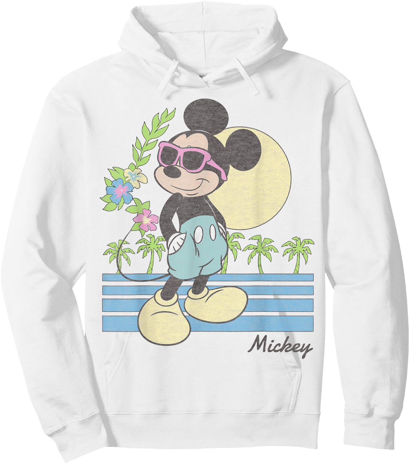 Disney Mickey and Friends Mickey Retro Beach Small Hoodie - Hoodie | White