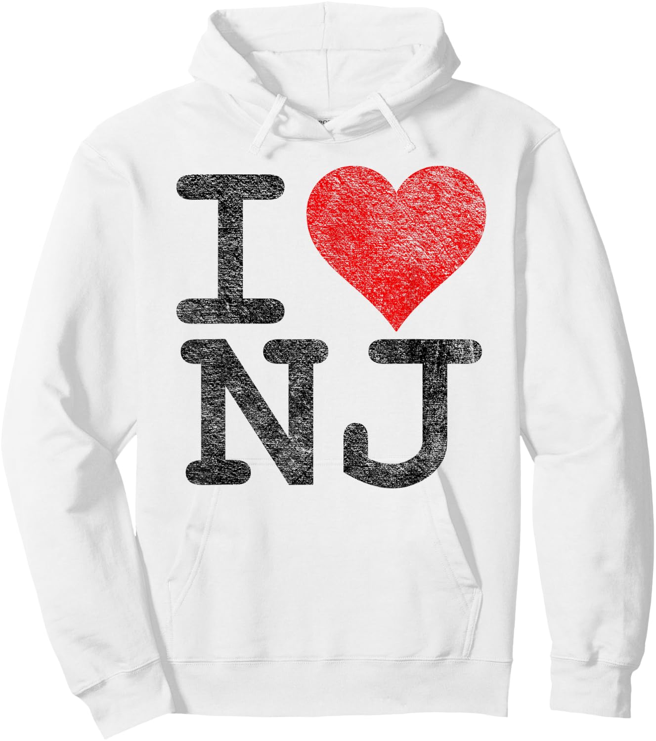 I Love New Jersey I Heart NJ Hoodie - Hoodie | White