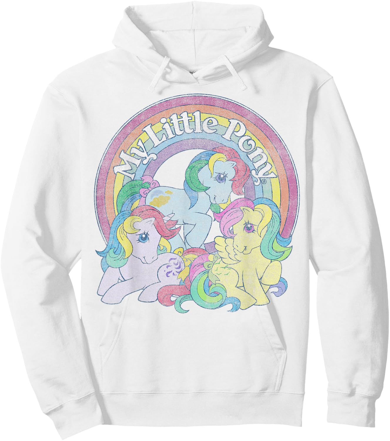 My Little Pony Group Windy, Sunlight, Skydancer Rainbow Logo Hoodie - Hoodie | White