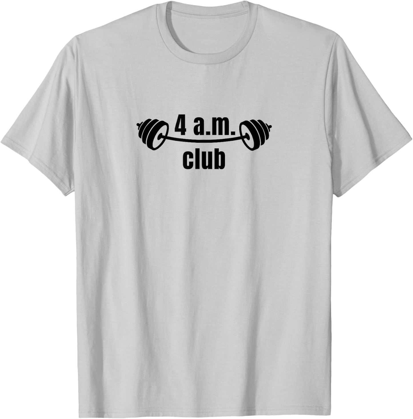 4 A.m. Club | Bodybuilding | Gym T-Shirt - T-Shirt | Ash