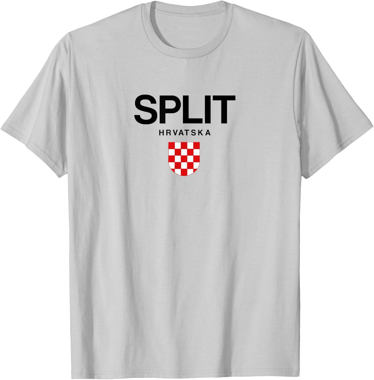 Split Croatian Pride Croatia T-Shirt - T-Shirt | Ash