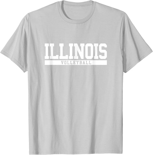 Illinois Volleyball T-Shirt - T-Shirt | Ash