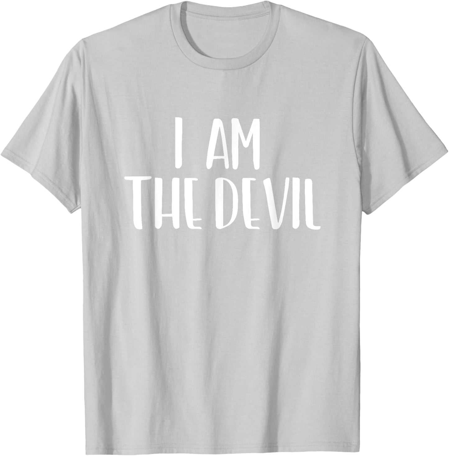I Am The Devil Halloween I'm Simple Costume Lazy T-Shirt - T-Shirt | Ash