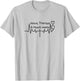 Semicolon Heartbeat Cross, Jesus Therapy Psych Meds T-Shirt - T-Shirt | Ash