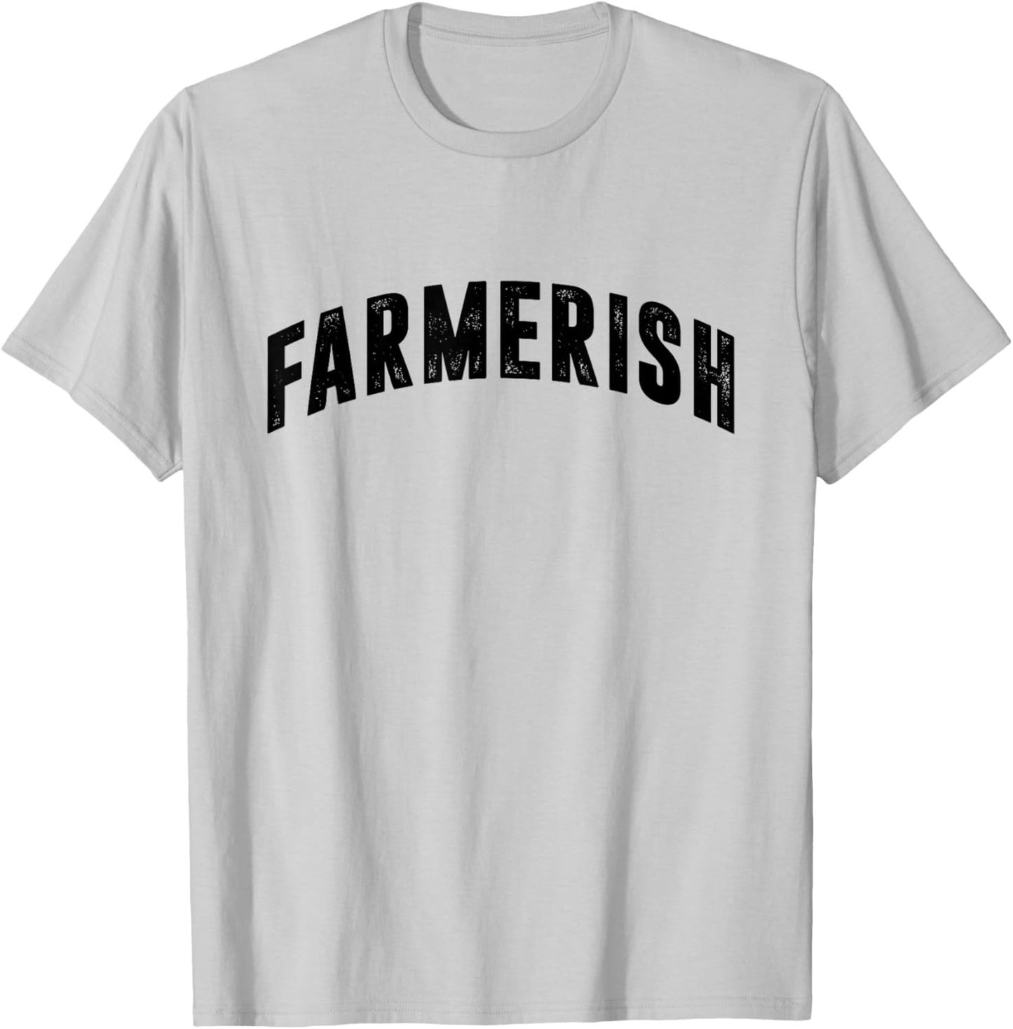 Distressed Farmerish Cute Farmwife Farmer Simple Graphic T-Shirt - T-Shirt | Ash