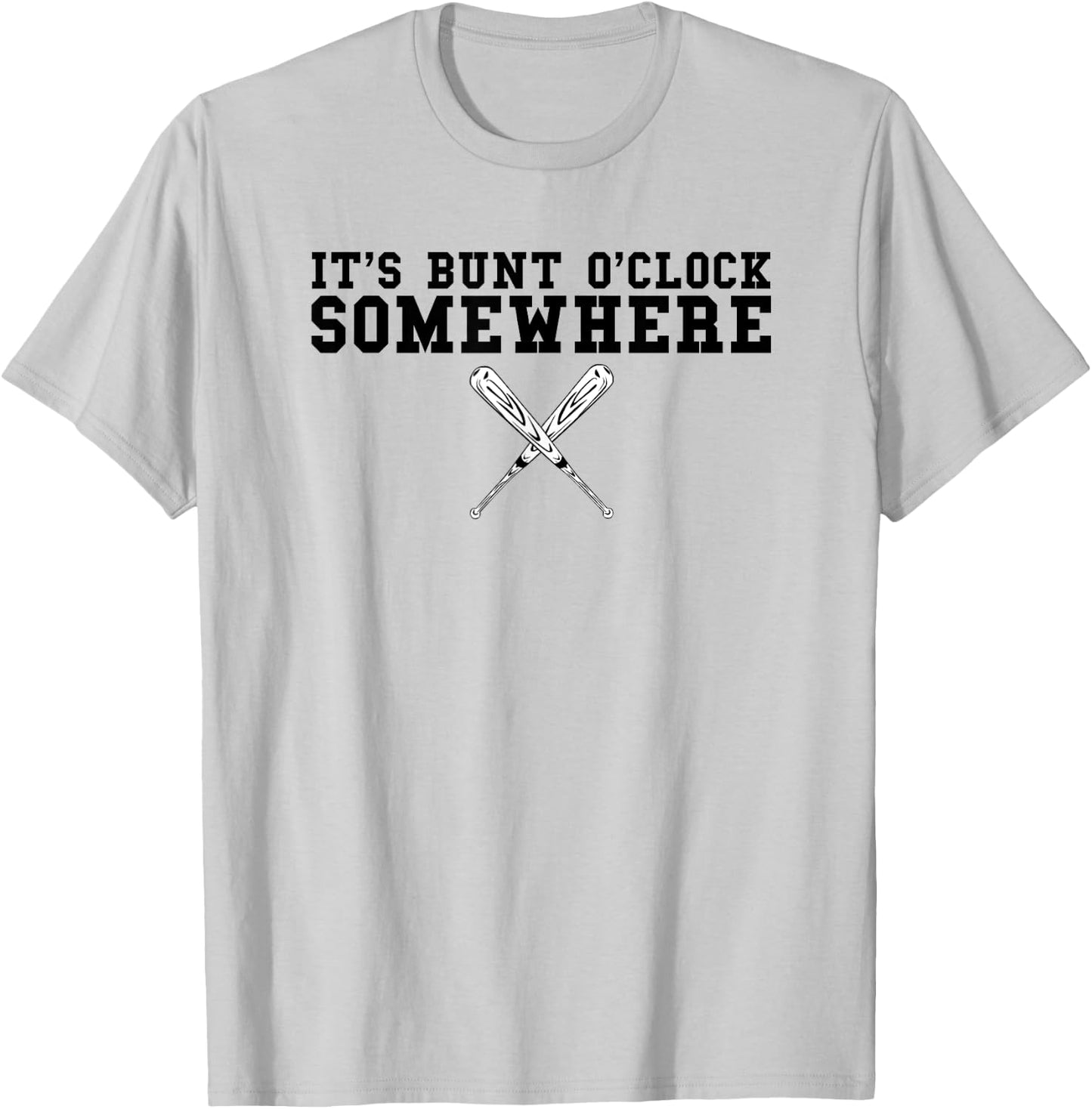 Leadoff Hitter Bunt The Ball Loaded Bases Funny Baseball T-Shirt - T-Shirt | Ash