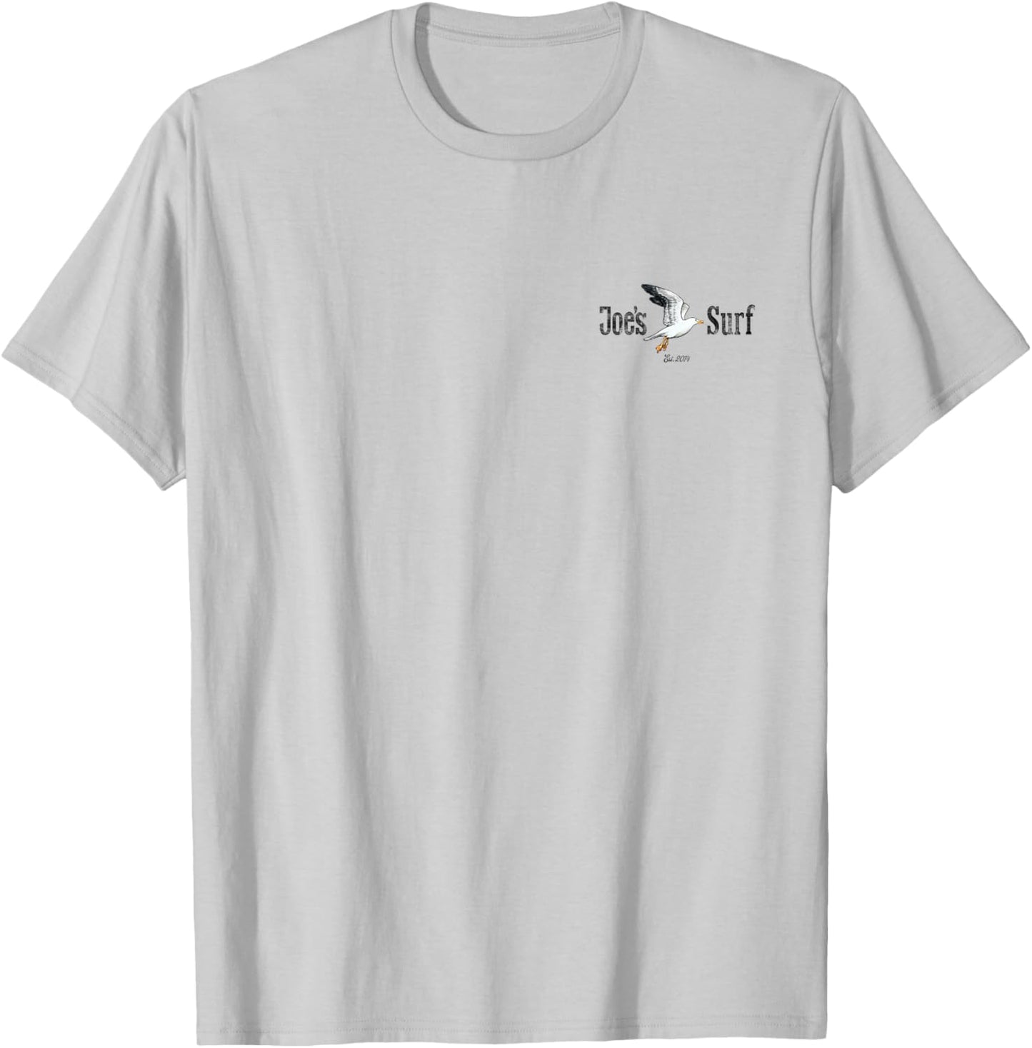 Joe's Surf Seagull Logo Graphic T-Shirt - T-Shirt | Ash