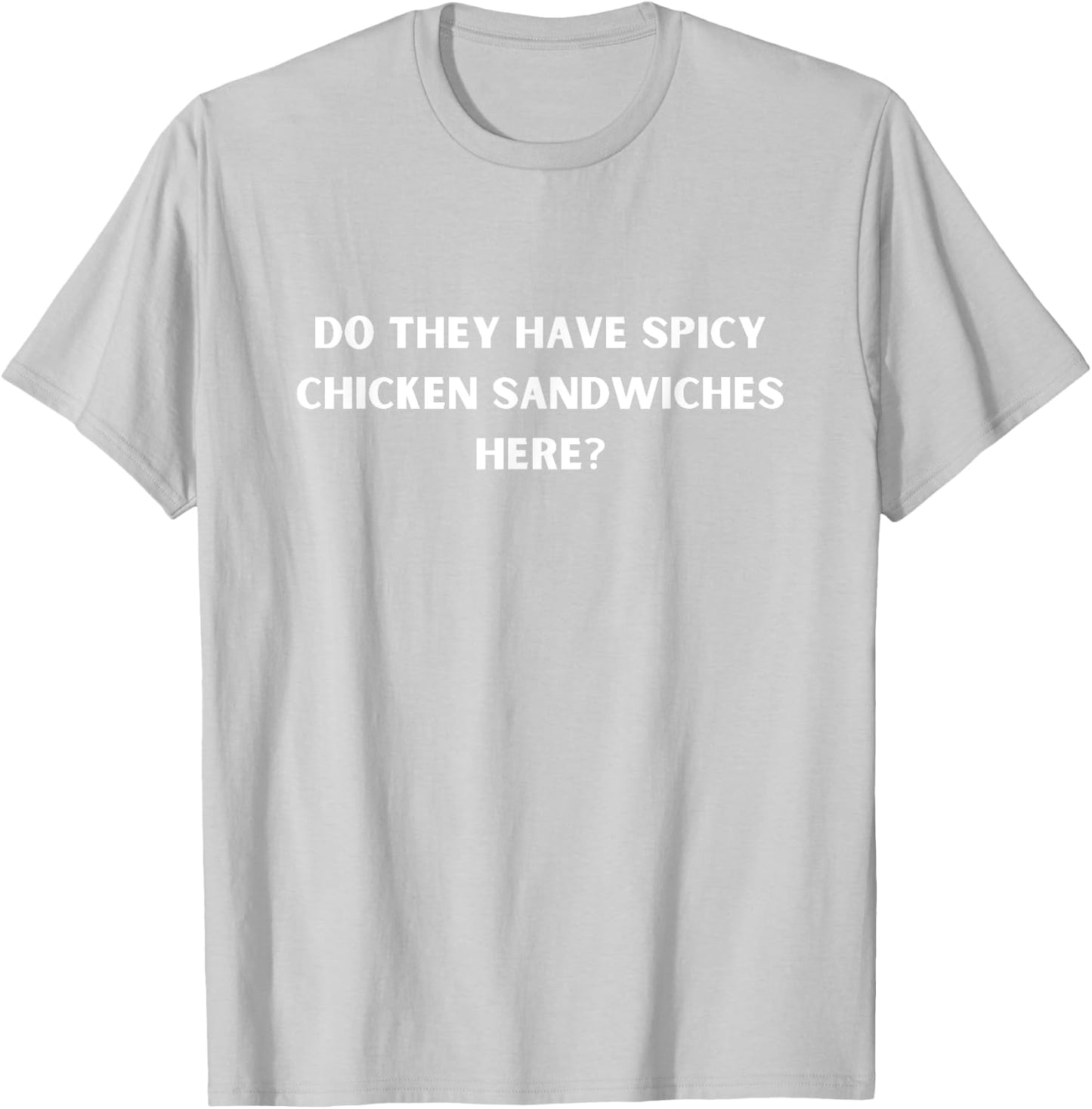 Red Funny Spicy Chicken Sandwich Lover's T-Shirt - T-Shirt | Ash