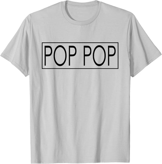 Promoted To Pop Pop Mother's Day First Time New Dad T-Shirt - T-Shirt | Ash