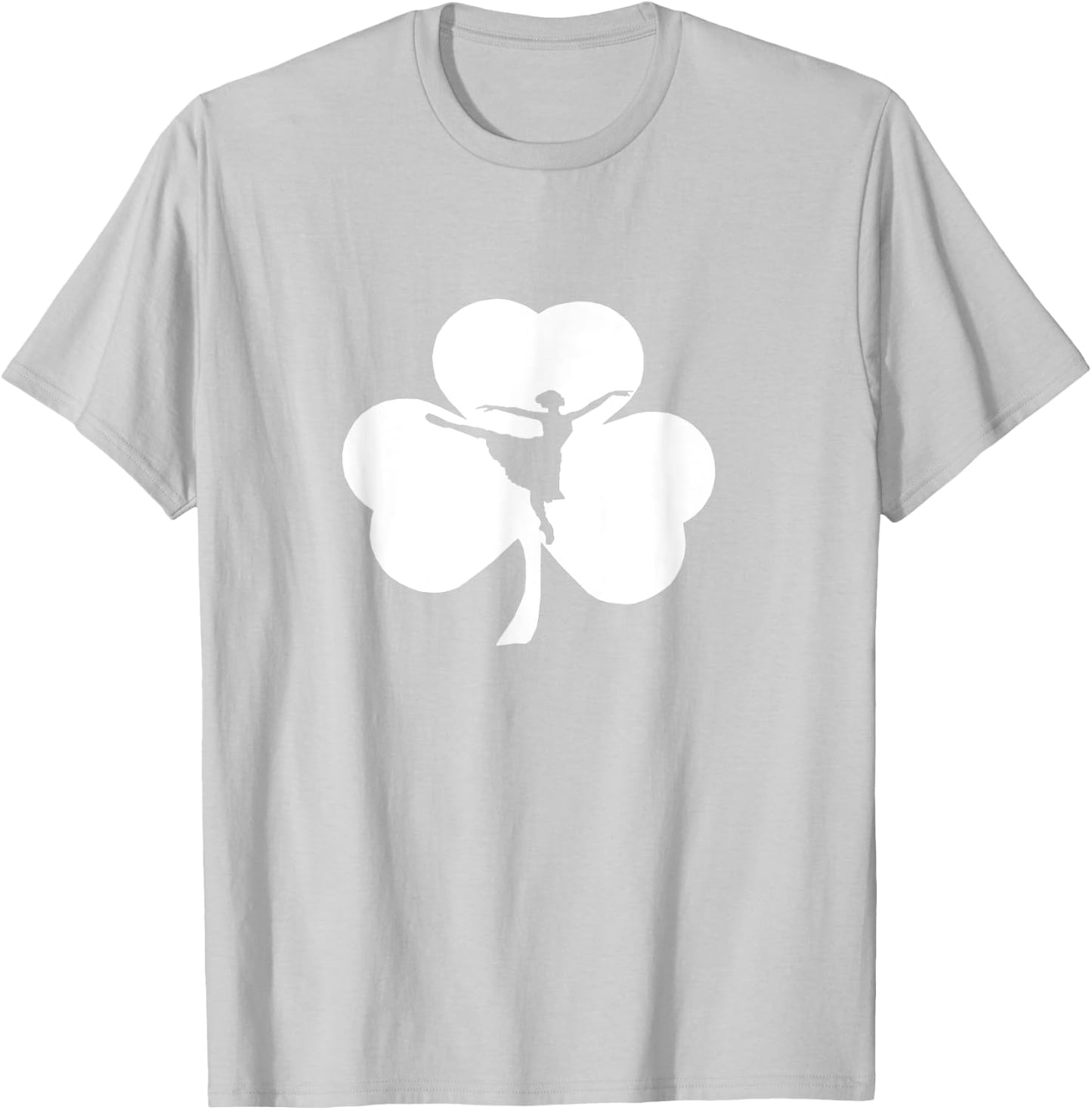 ballerina Irish Shamrock - Ballet St Patrick's Day T-Shirt - T-Shirt | Ash