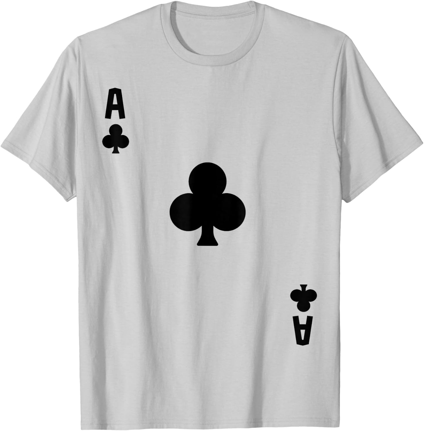 Ace of Clubs Cards Deck Halloween Costume T-Shirt - T-Shirt | Ash