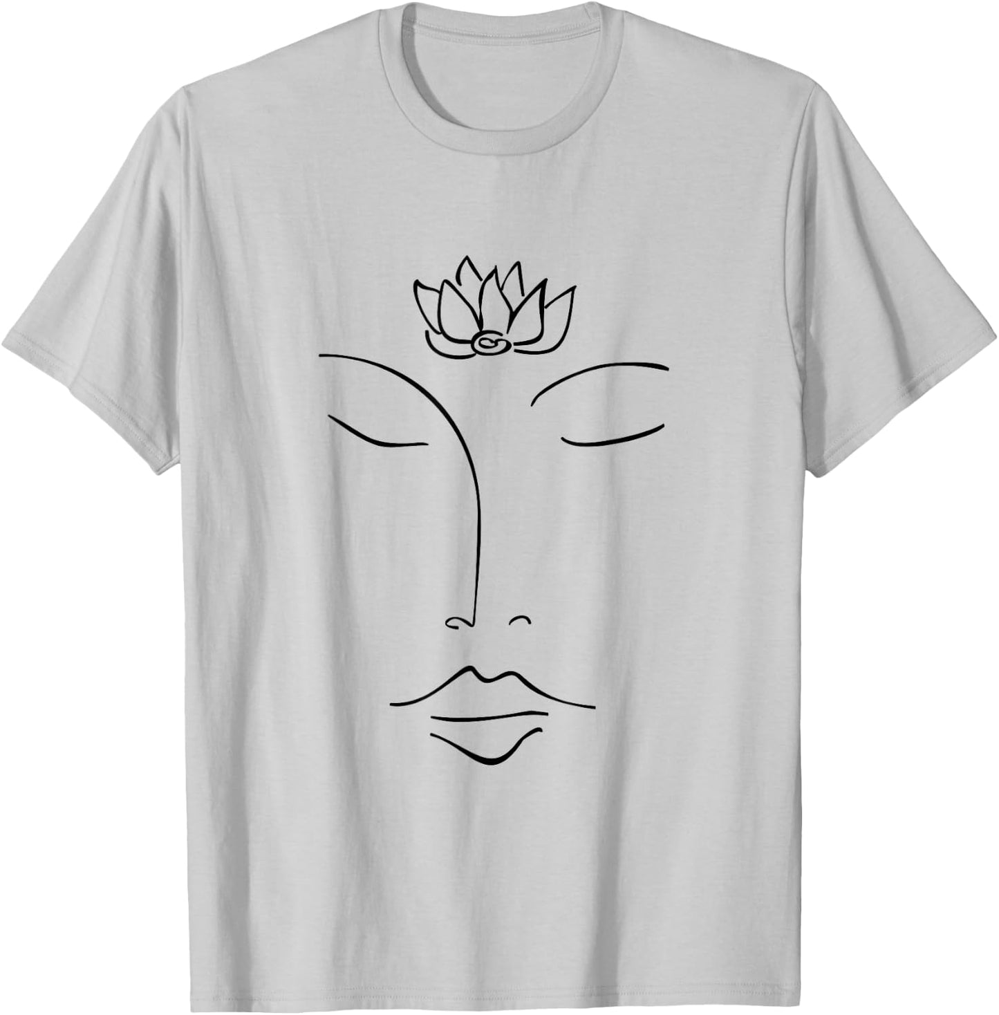 Meditation, Buddha, lotus flower, Buddhism, spirituality T-Shirt - T-Shirt | Ash
