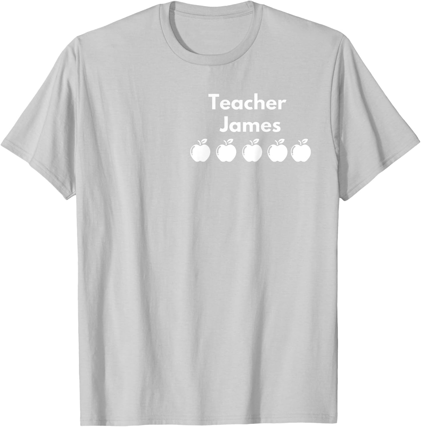 VIPKID | Teacher James| 5 Apple Review T-Shirt - T-Shirt | Ash