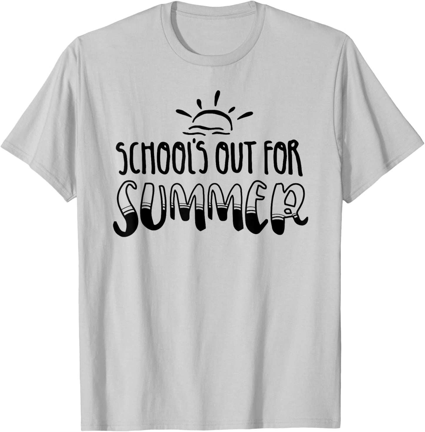 Retro Last Day Of School Schools Out For Summer Teacher Women Kids T-Shirt - T-Shirt | Ash