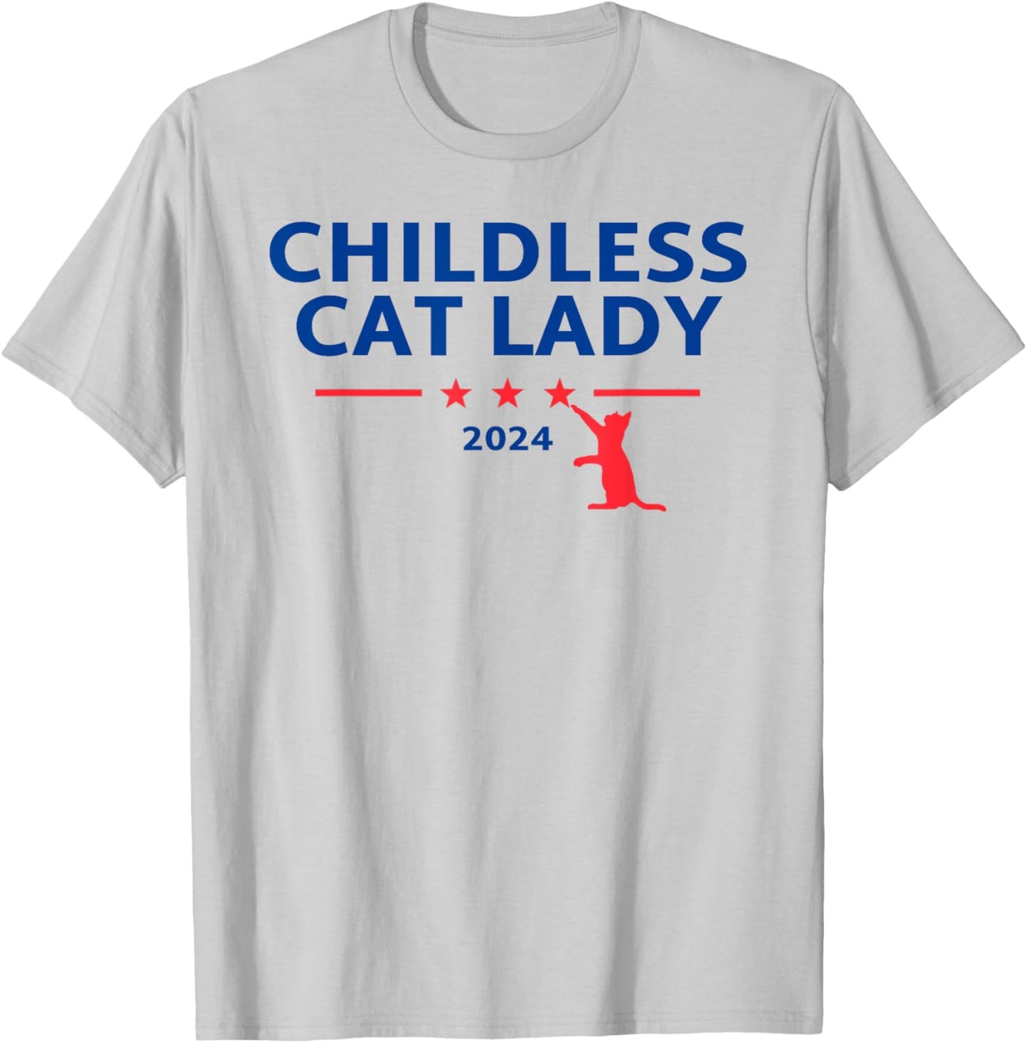 Childless Cat Lady T-Shirt - T-Shirt | Ash