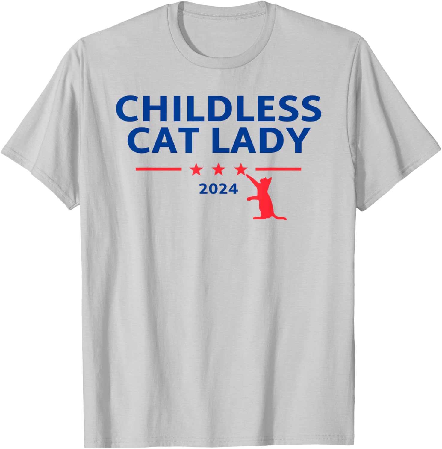 Childless Cat Lady T-Shirt - T-Shirt | Ash