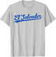El Salvador Baseball Jersey Script Vintage Retro Style T-Shirt - T-Shirt | Ash