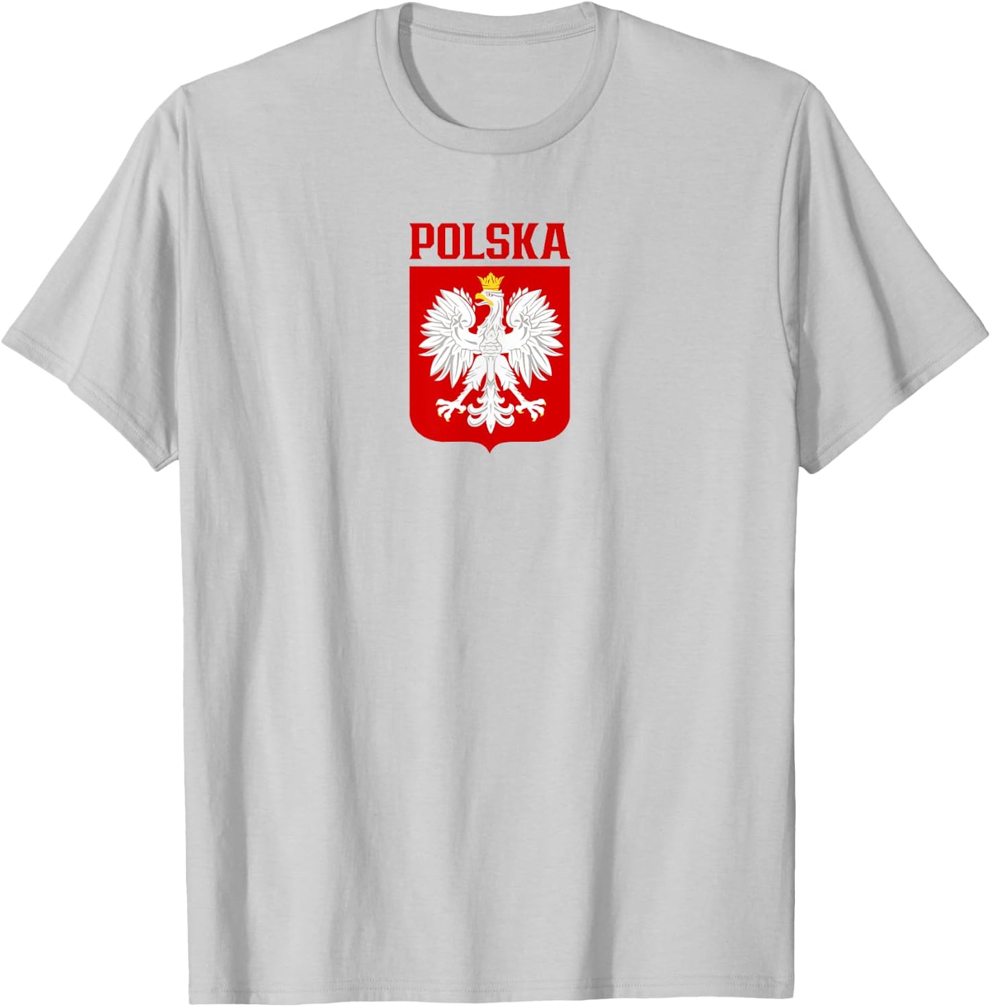 Polska, Polish White Eagle, Polskie Godlo, Polish Emblem T-Shirt - T-Shirt | Ash