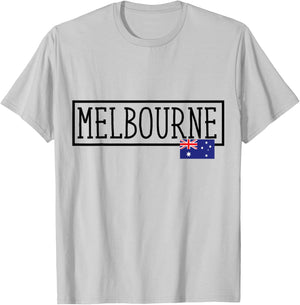 Melbourne Australia Country City Australian Fun Women Men T-Shirt - T-Shirt | Ash