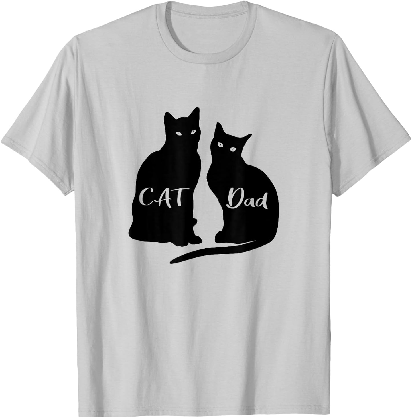 Cat Dad Black Cat Animal Women Kids T-Shirt - T-Shirt | Ash