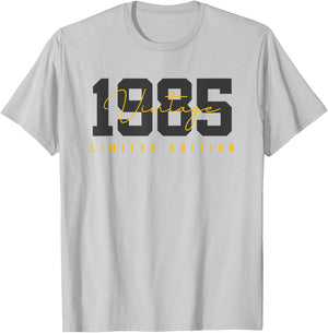 40th Birthday Vintage 40 Year Old Est 1985 LimitedEdition T-Shirt - T-Shirt | Ash