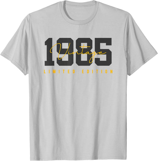 40th Birthday Vintage 40 Year Old Est 1985 LimitedEdition T-Shirt - T-Shirt | Ash