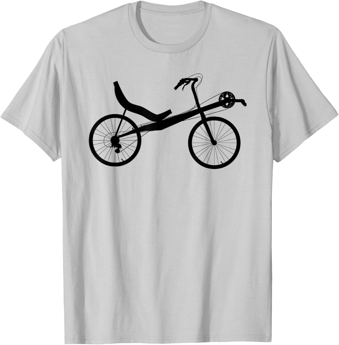 Recumbent Bike Bicycle Cycling T-Shirt - T-Shirt | Ash