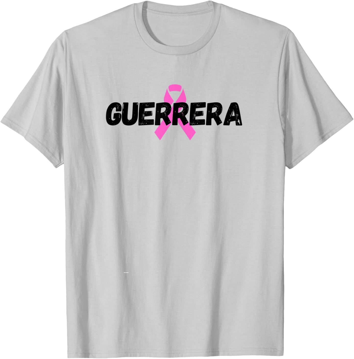 Breast Cancer Warrior Guerrera Pink Ribbon T-Shirt - T-Shirt | Ash