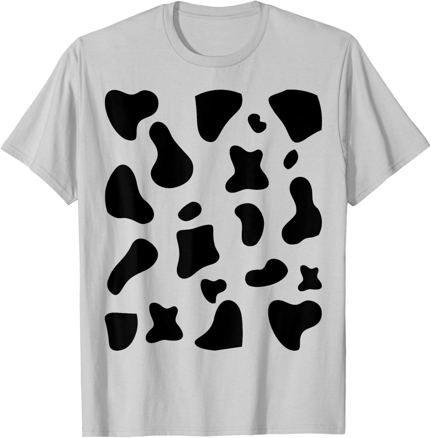 Cow Print Halloween Costume Cow Animal T-Shirt - T-Shirt | Ash