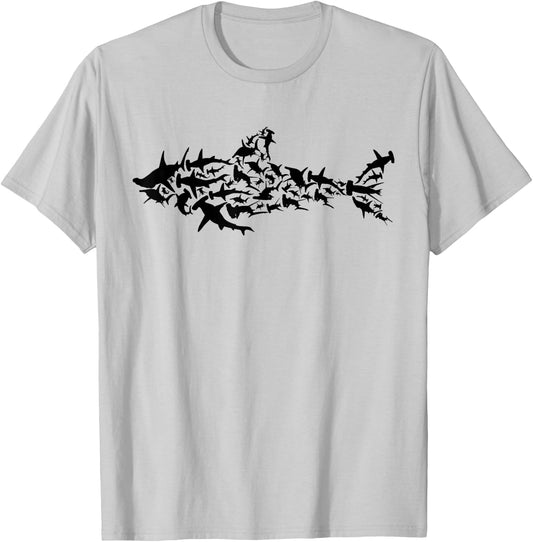 Shark Fish - Great White Shark Fishes Shark Fishing Shark T-Shirt - T-Shirt | Ash