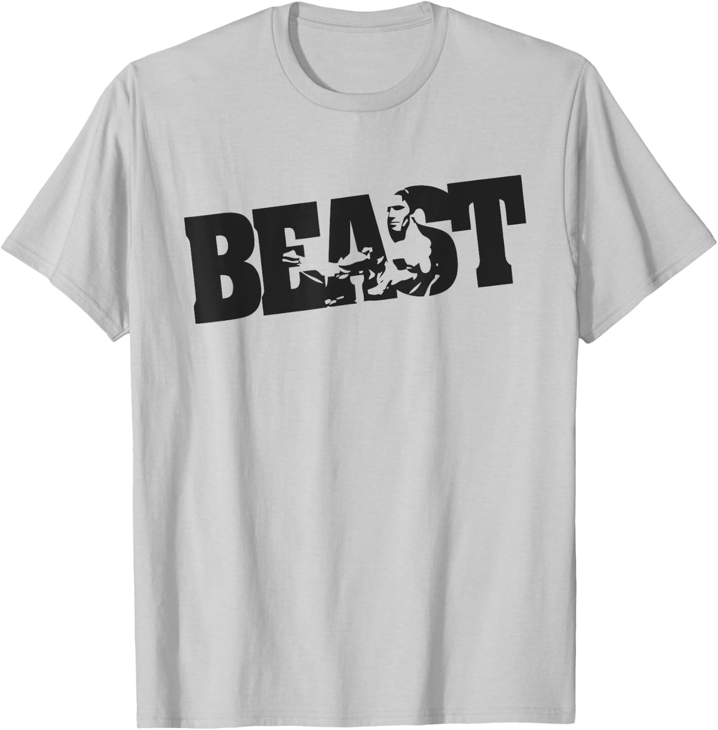 BEAST WORKOUT | cross train clothes for the gym T-Shirt - T-Shirt | Ash
