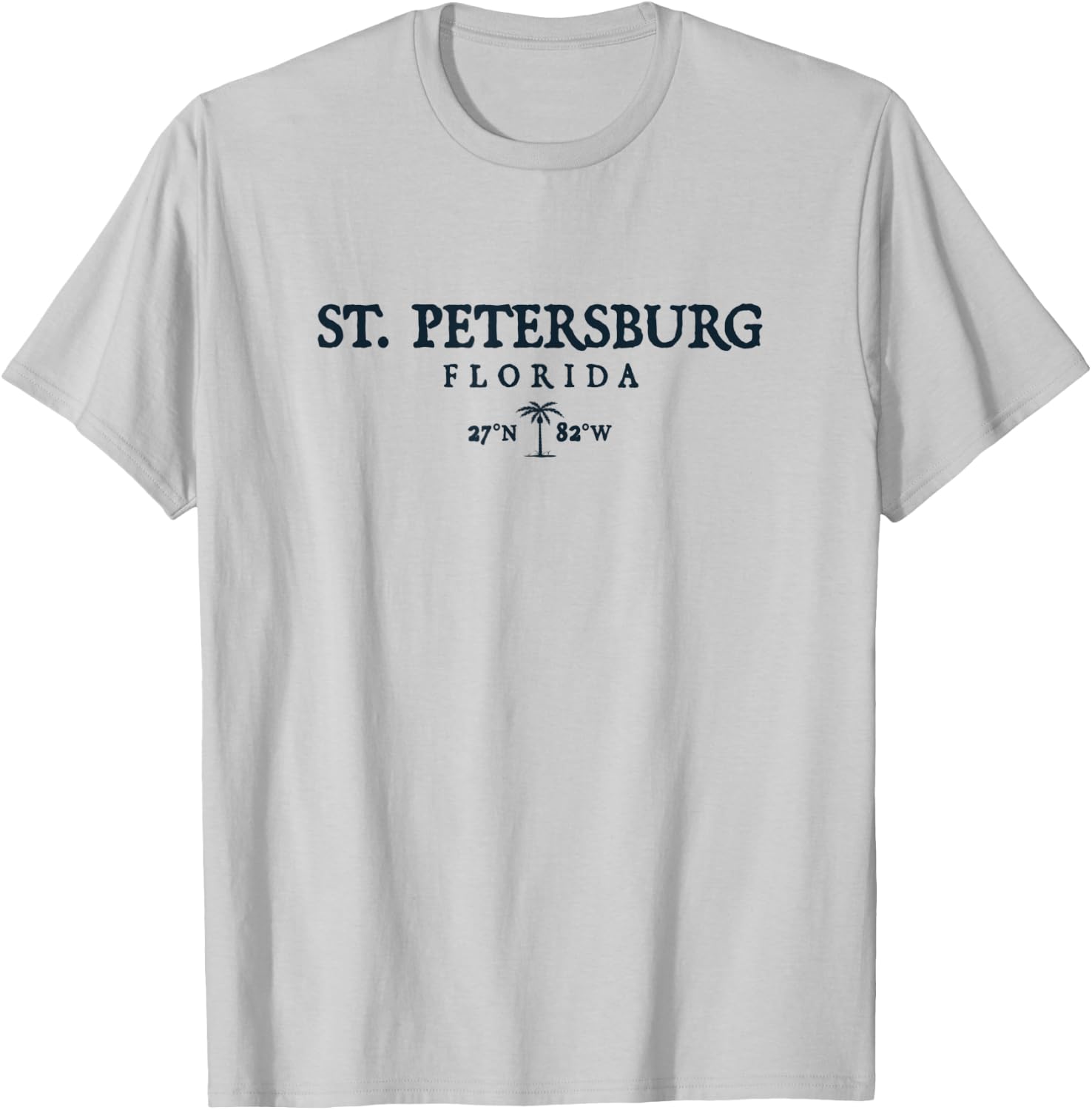 St. Petersburg Florida Palm Tree Surf Beach Gift Women T-Shirt - T-Shirt | Ash