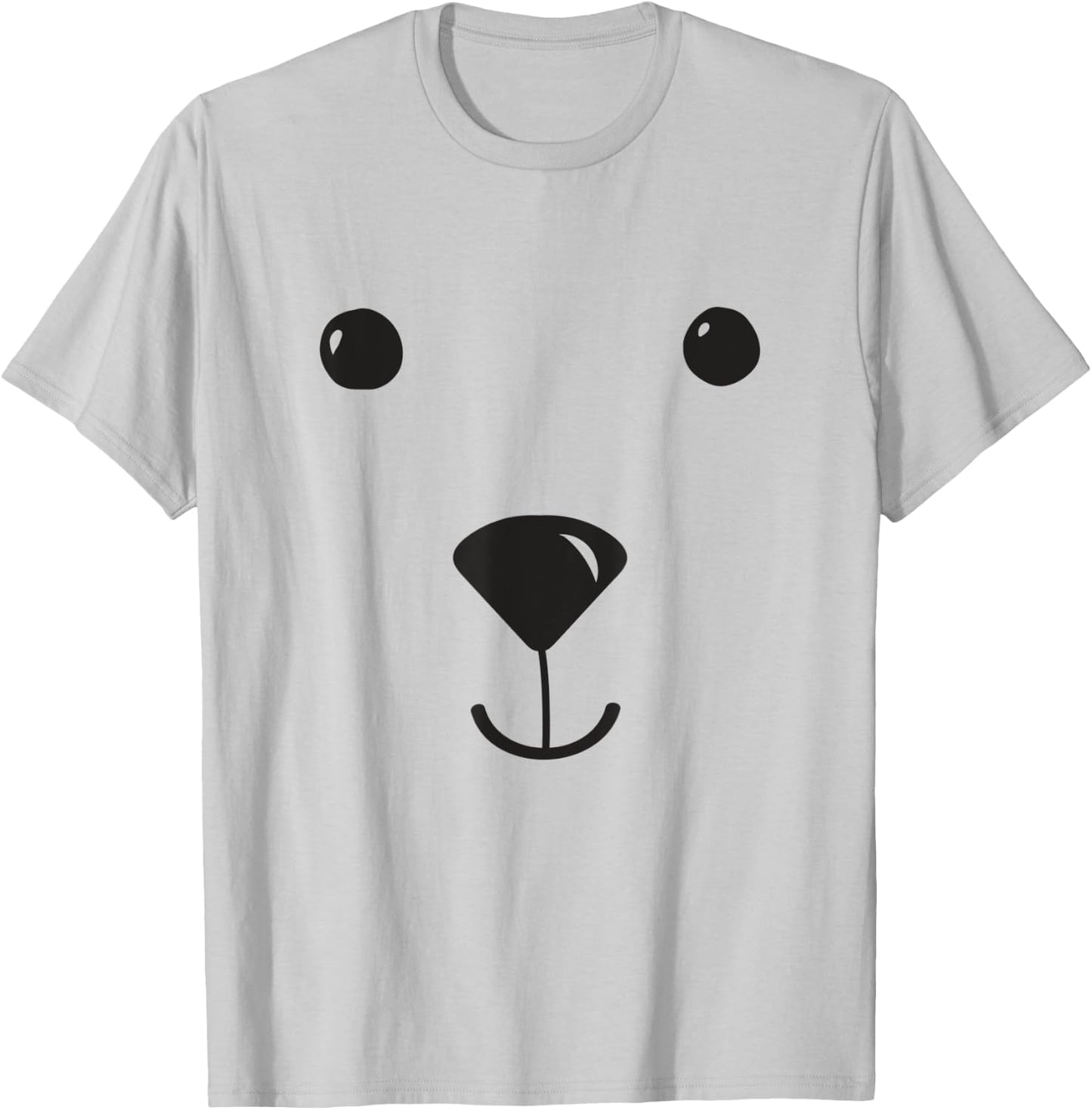 Polar Bear Kids Costume Bear Pajamas Face Zoo Polar Bear T-Shirt - T-Shirt | Ash