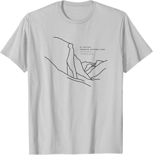 Places Around The World: El Capitan, Yosemite National Park T-Shirt - T-Shirt | Ash
