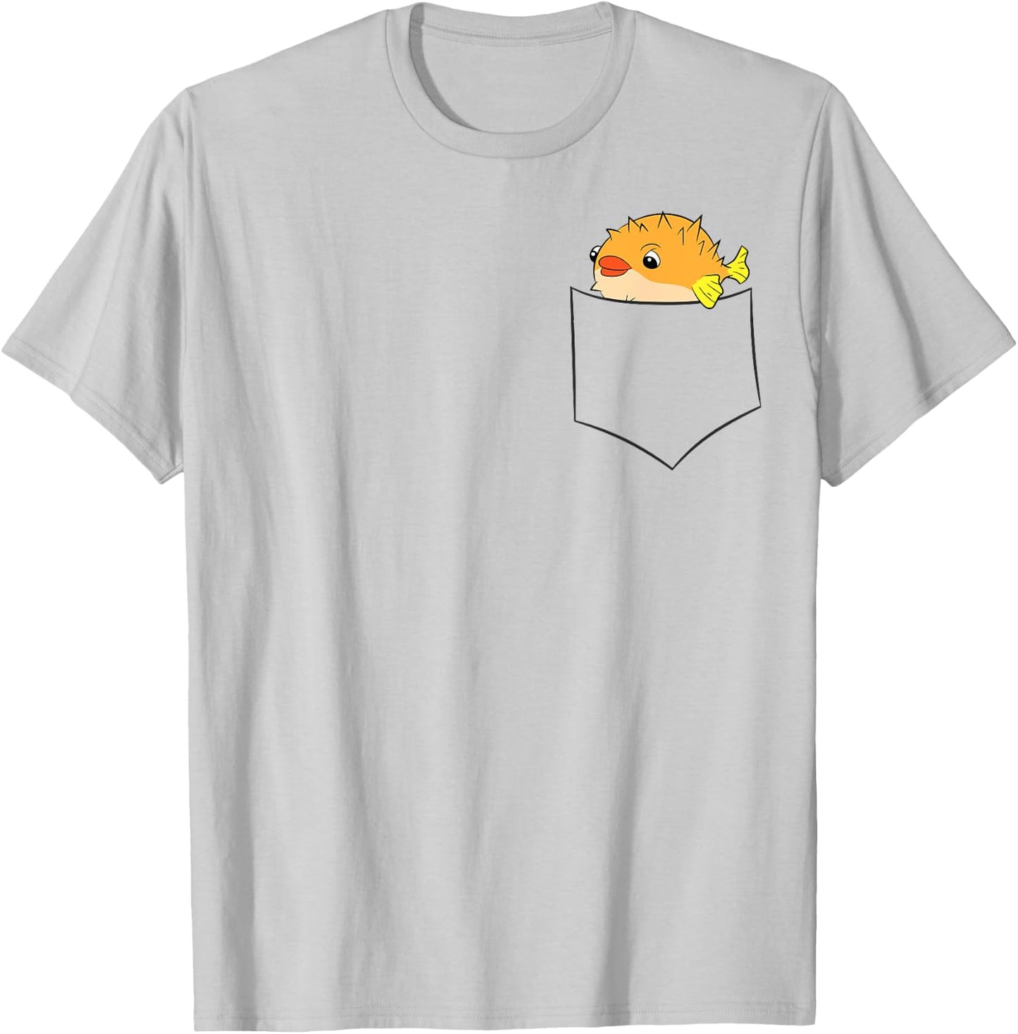 Pufferfish In The Pocket Love Pufferfish Pocket Pufferfish T-Shirt - T-Shirt | Ash