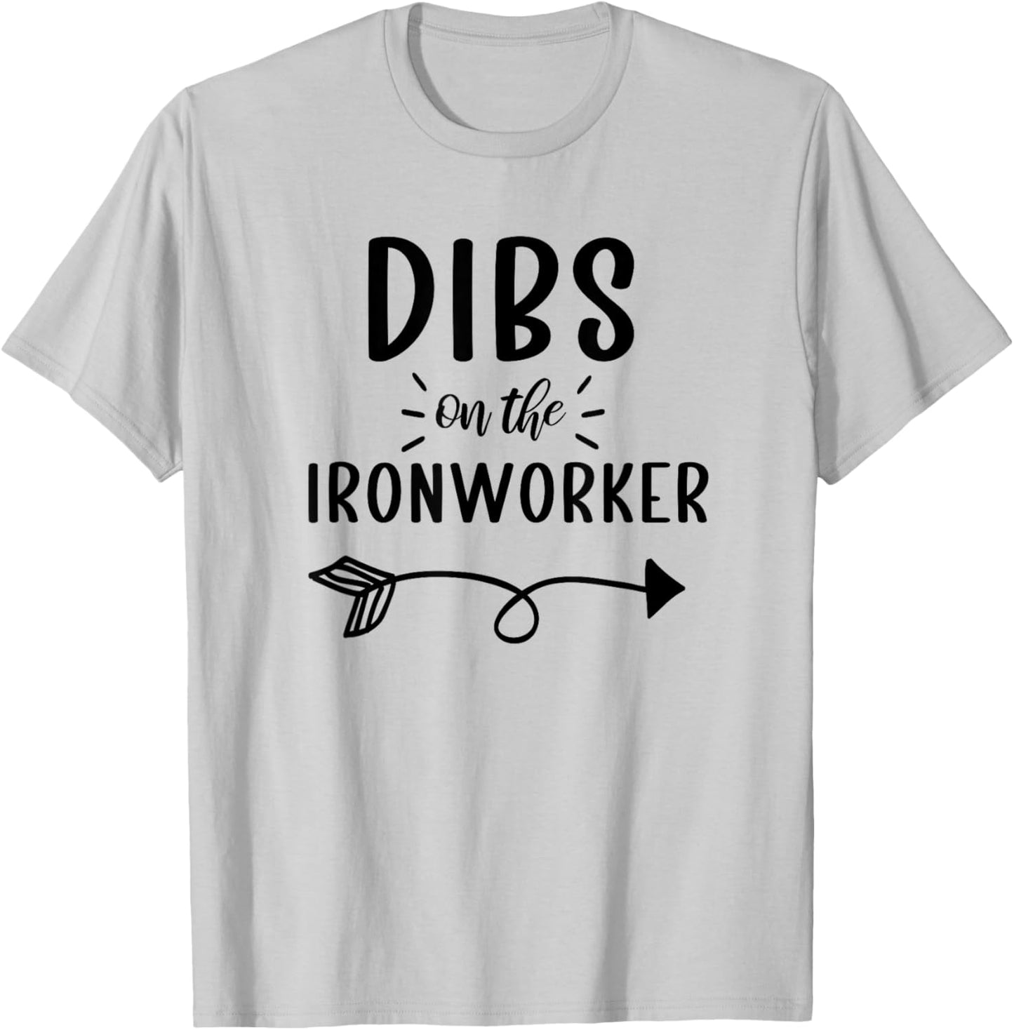 Ironworker Wife Funny Ironworker Girlfriend T-Shirt - T-Shirt | Ash