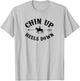 Chin Up Heels Down Horse Equestrian Riding Horseback Horse T-Shirt - T-Shirt | Ash