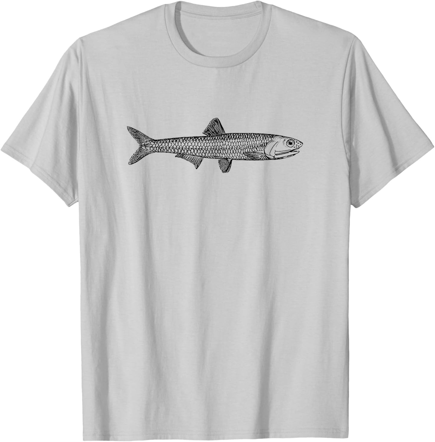 Anchovy Fish T-Shirt - T-Shirt | Ash