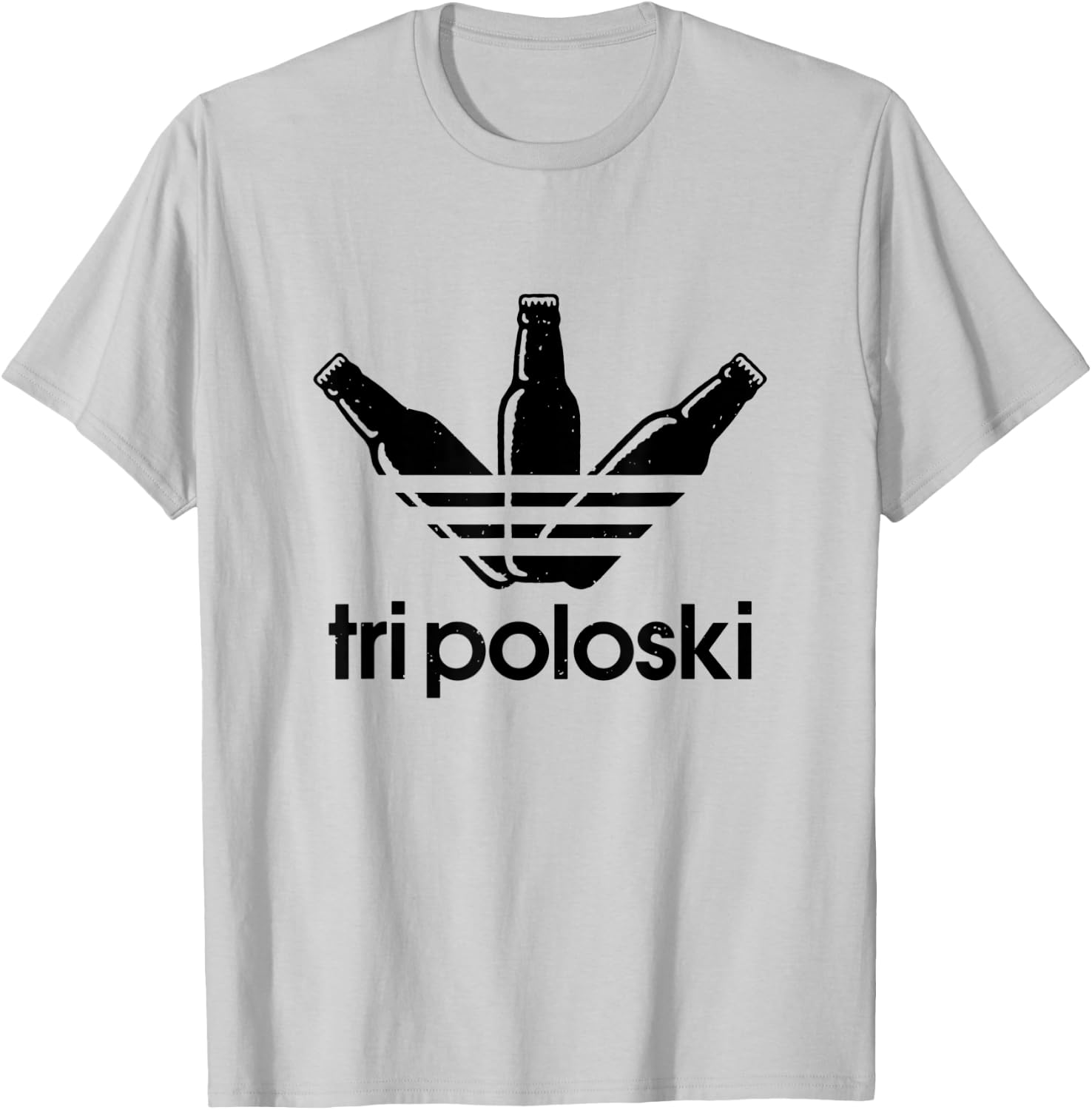 Tri Poloski - Men Women Athletic T-Shirt - T-Shirt | Ash