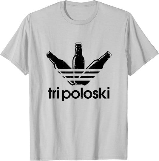 Tri Poloski - Men Women Athletic T-Shirt - T-Shirt | Ash