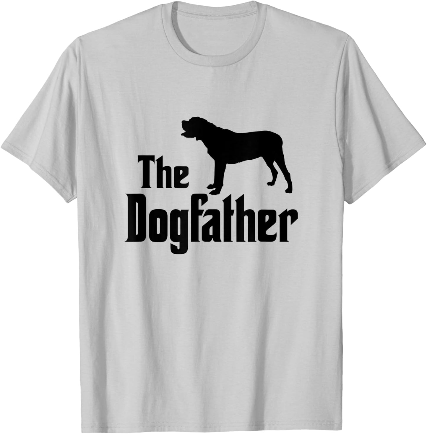 The Dogfather - funny dog gift, funny Mastiff T-Shirt - T-Shirt | Ash