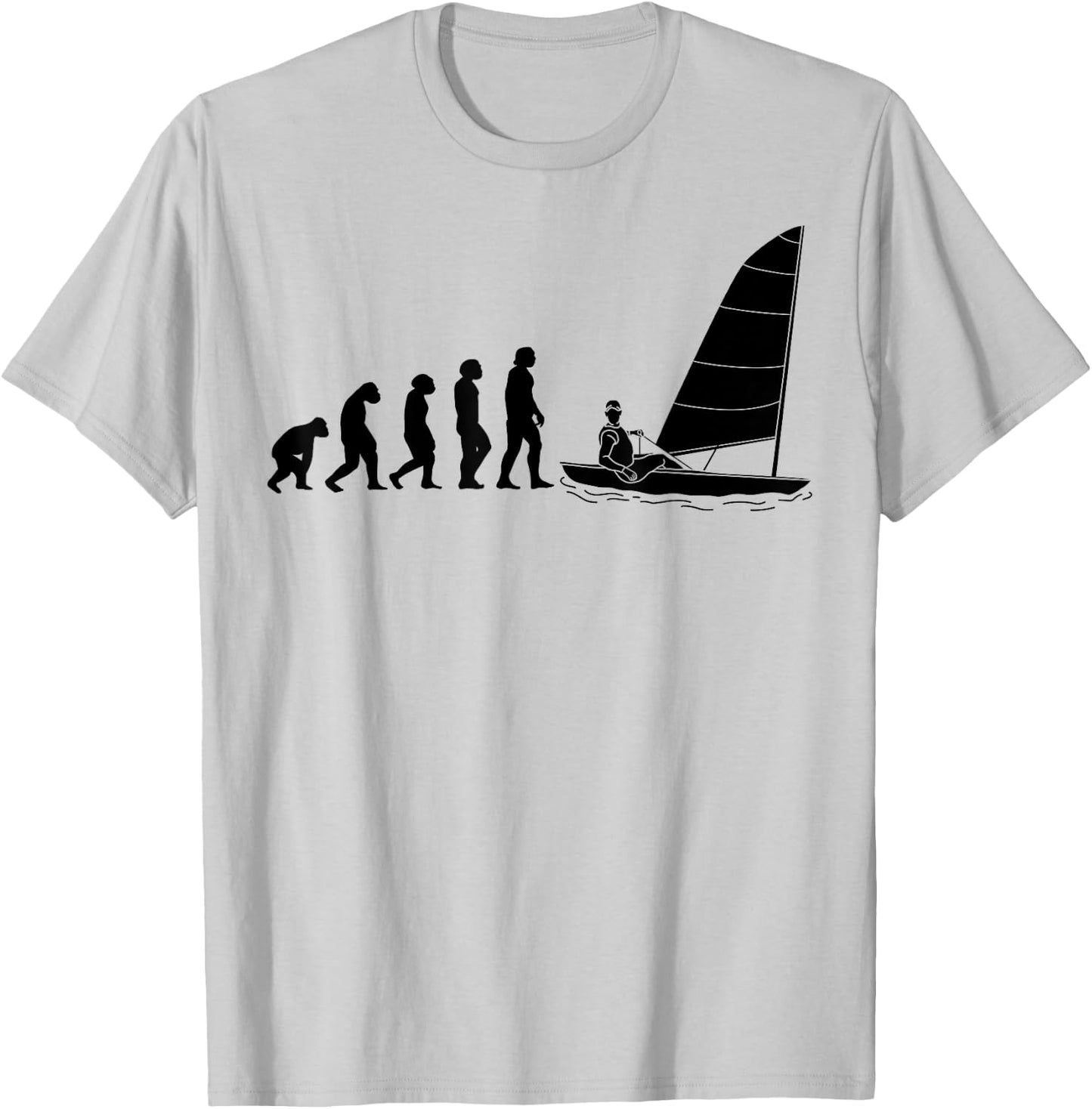 Sailing sailinger EVOLUTION sailing Sail boats sailing T-Shirt - T-Shirt | Ash