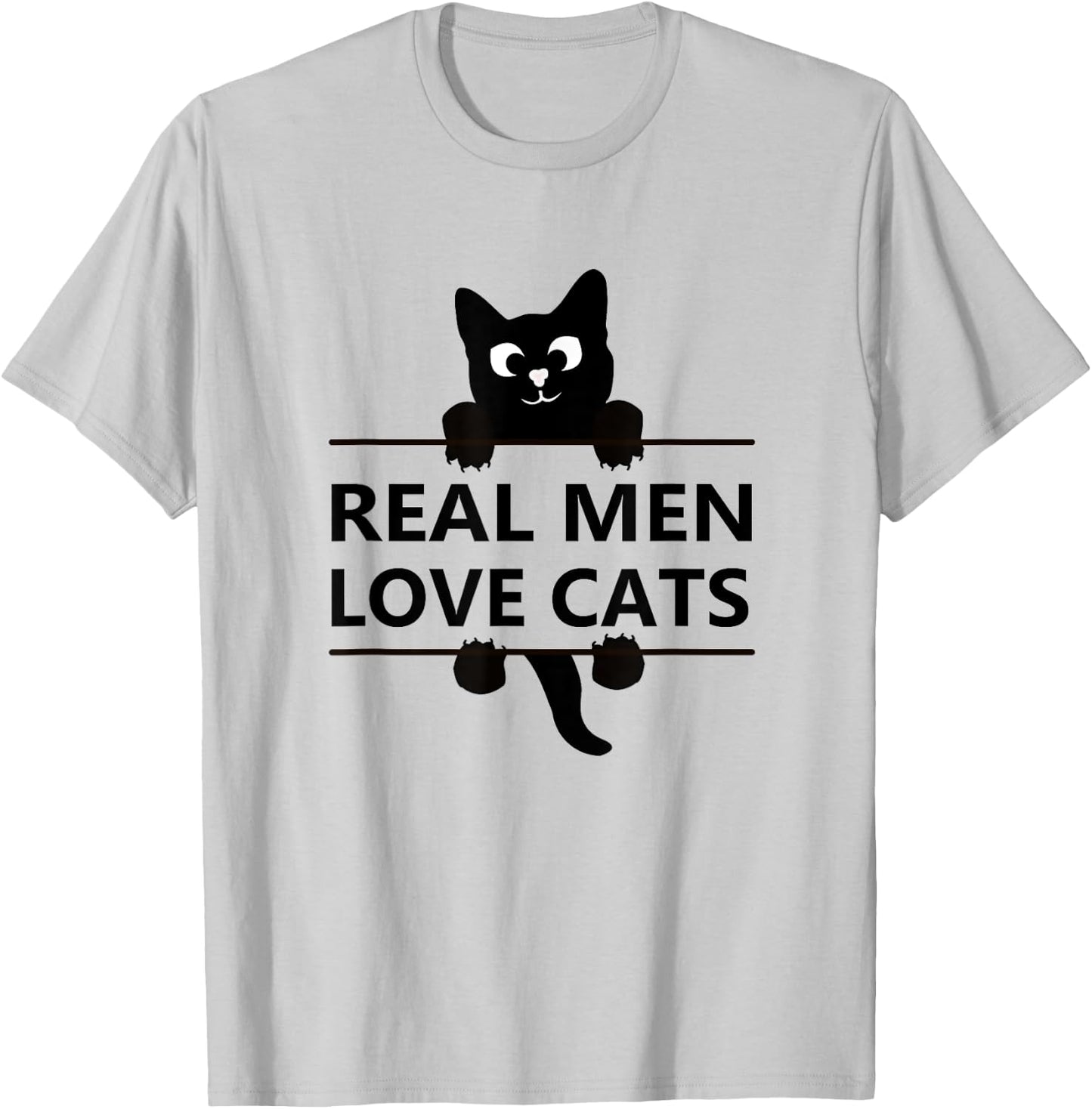 Cats Real Men Love and have Cats cat lover gift T-Shirt - T-Shirt | Ash