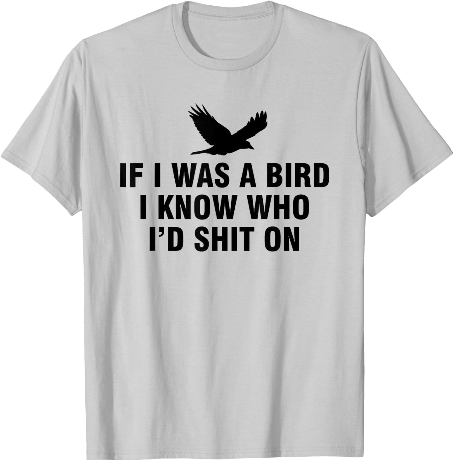 If I Was A Bird I Know Who I’d Shit On T-Shirt - T-Shirt | Ash